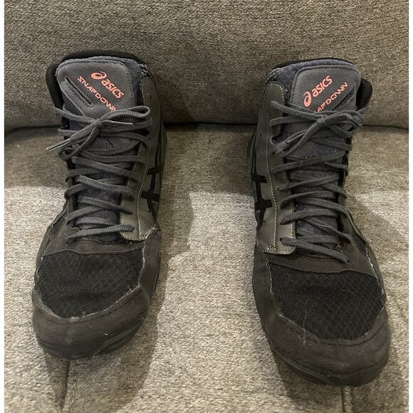 Asics Snapdown Black Wrestling Shoes Men's size 12 - Picture 1 of 7